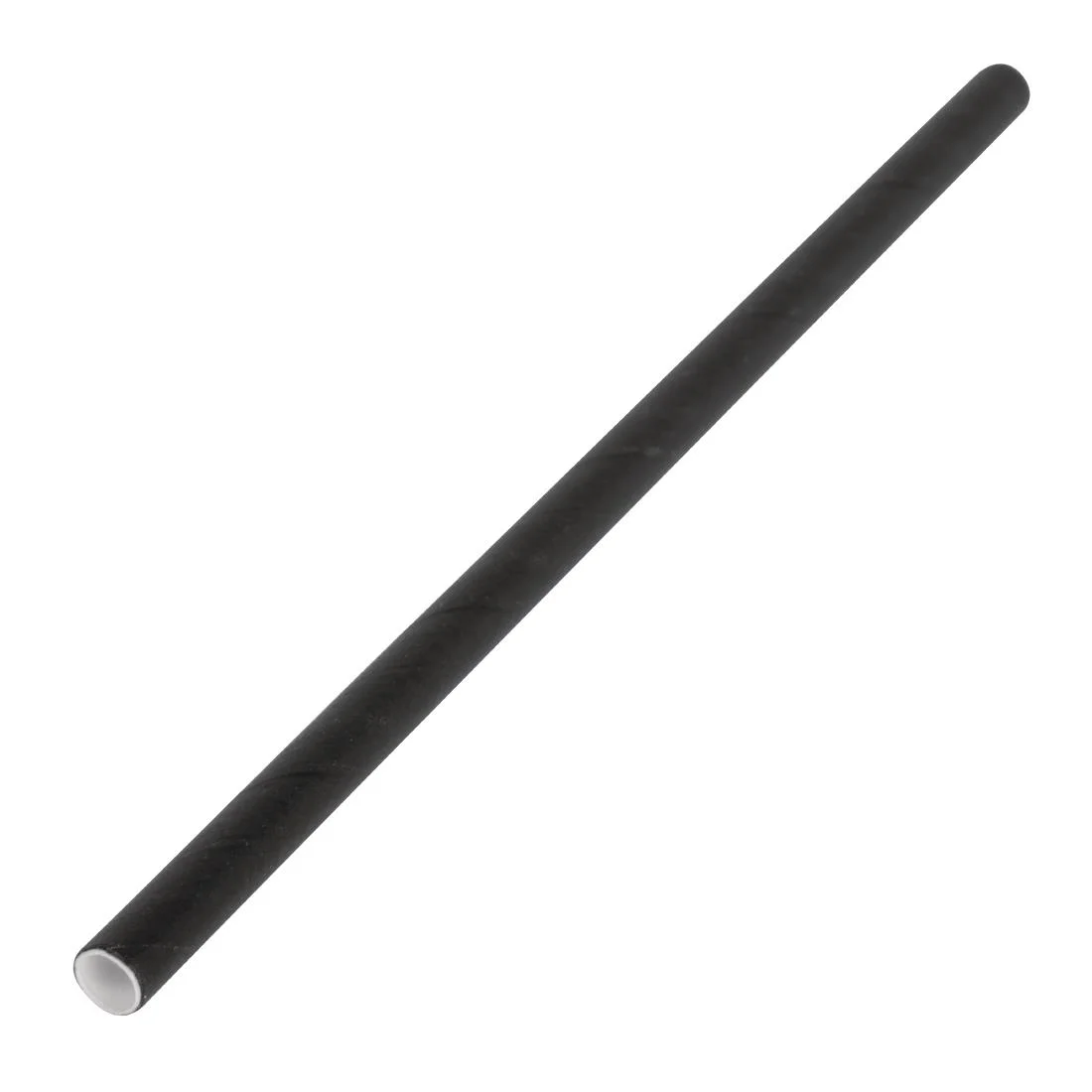 Fiesta Compostable Paper Cocktail Stirrer Straws Black (Pack of 250) - Image 3