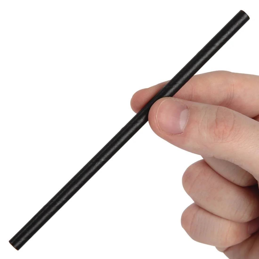 Fiesta Compostable Paper Cocktail Stirrer Straws Black (Pack of 250) - Image 5