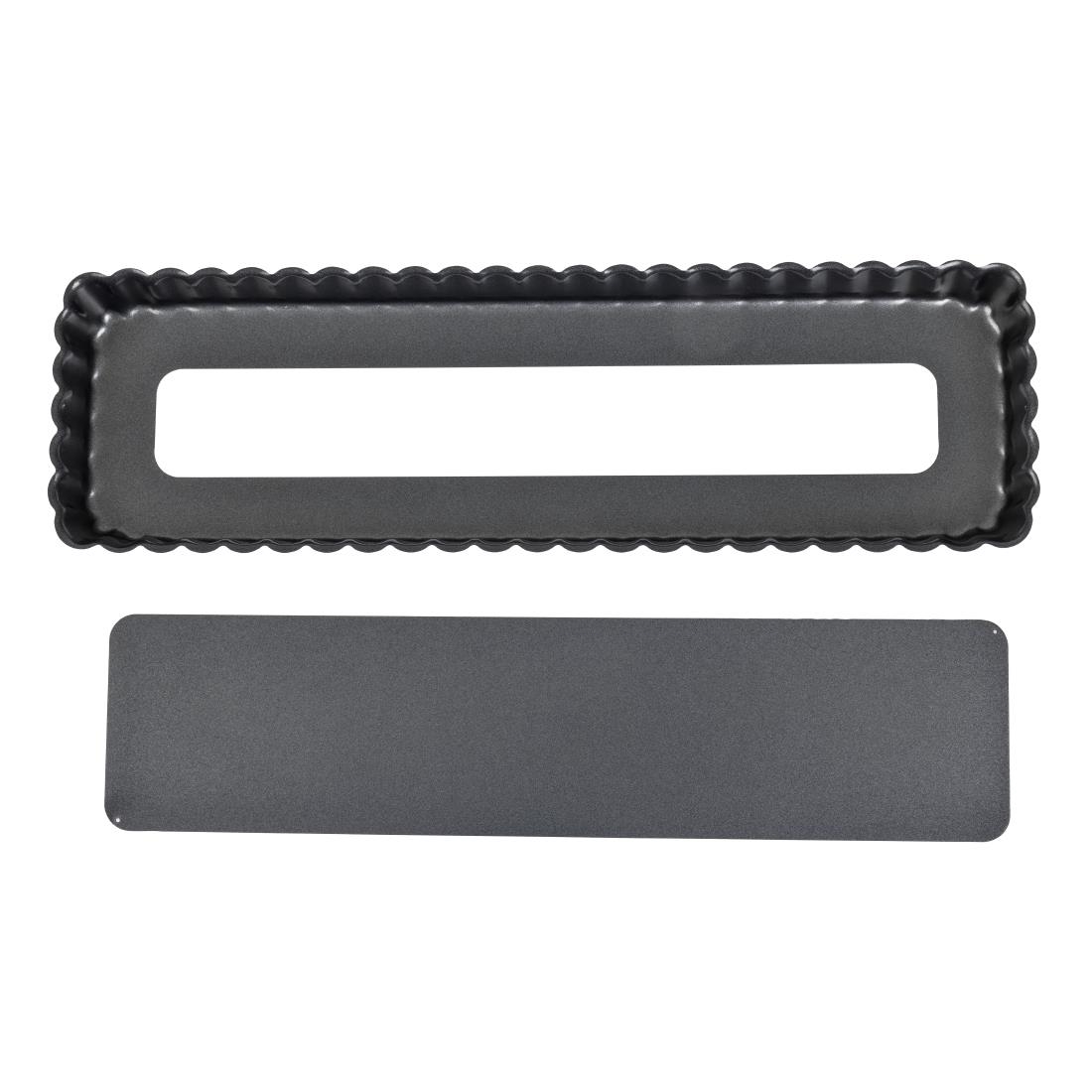 De Buyer Non-Stick Rectangular Tart Mould With Removable Base 36 cm
