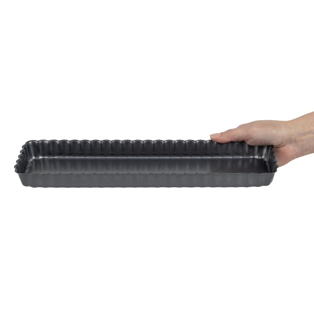 De Buyer Non-Stick Rectangular Tart Mould With Removable Base 36 cm