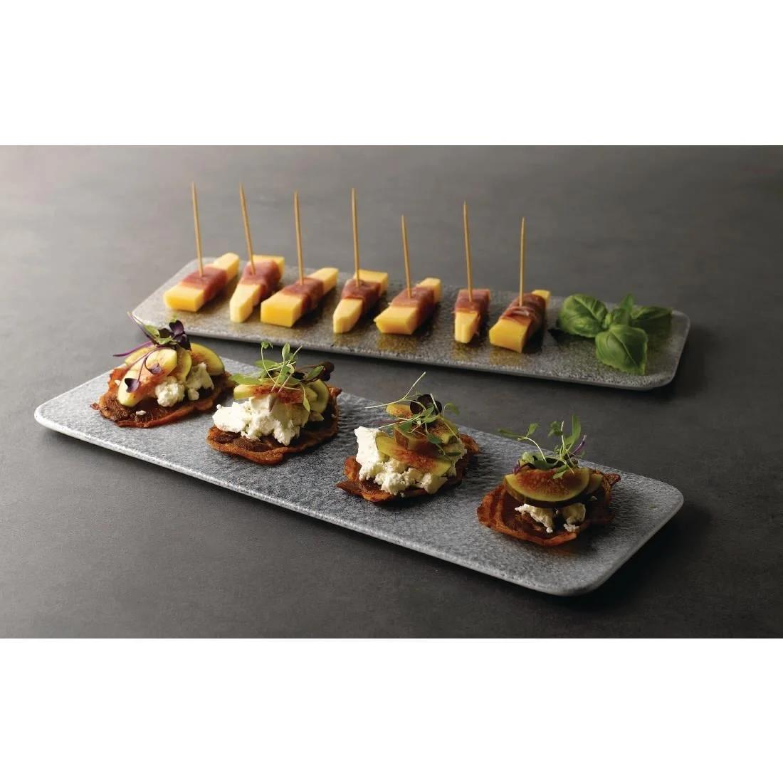 Churchill Raku Rectangular Tiles Topaz Blue 140 x 376mm (4 Pack) - Image 2