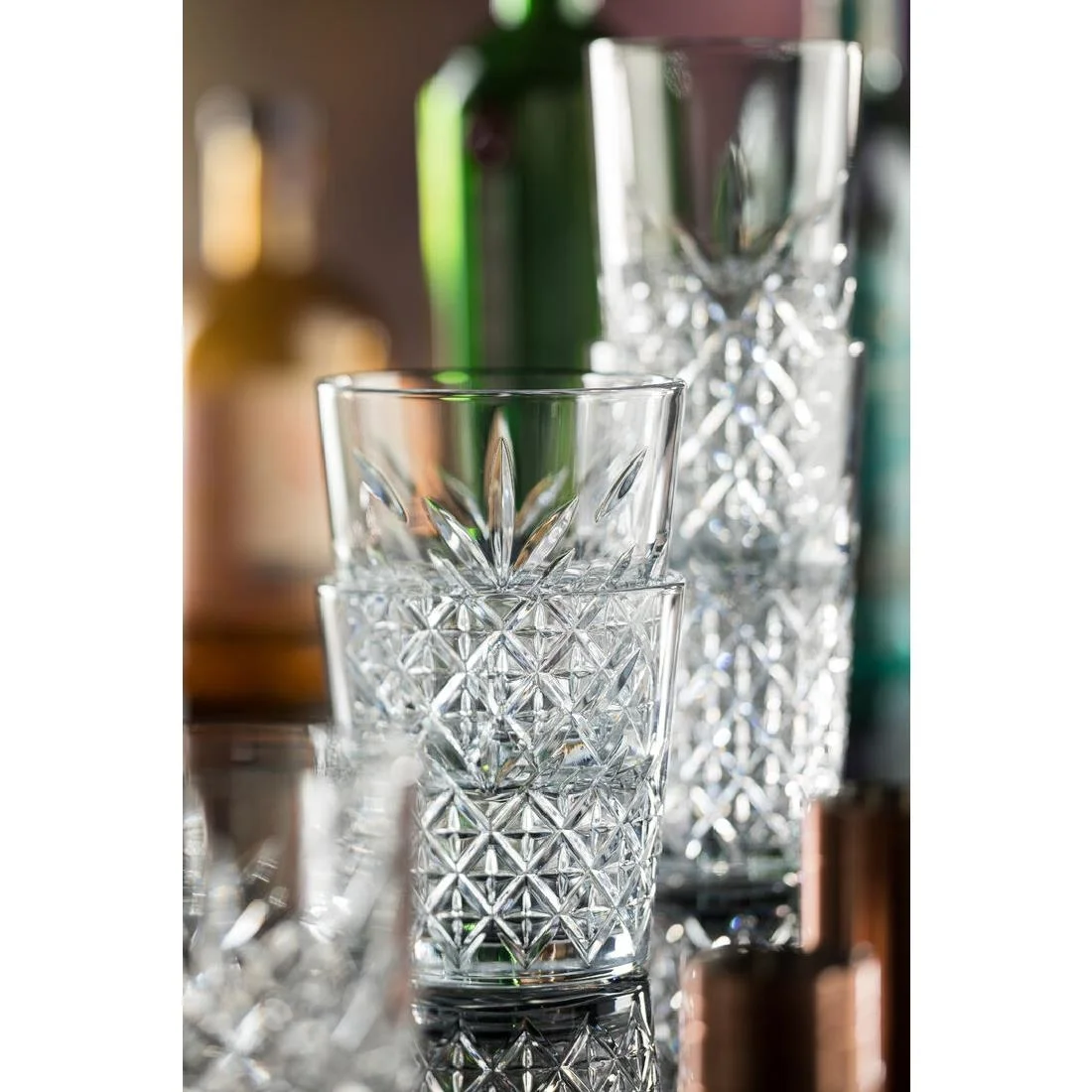 Utopia Pasabahce Timeless Vintage Stackable Tumblers 350ml (Pack 24) - Image 2