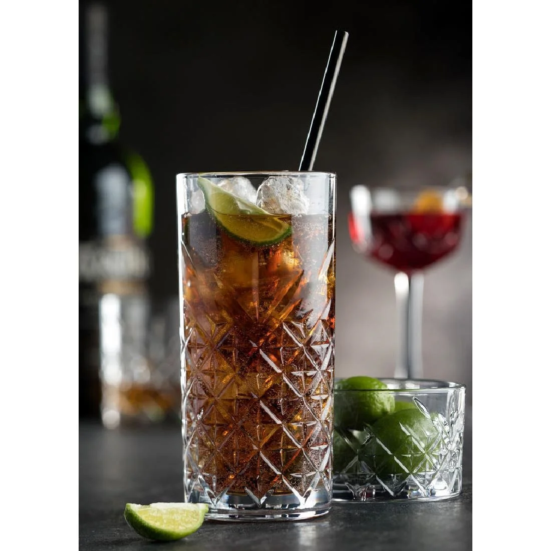 Utopia Pasabahce Timeless Vintage Long Drink Glasses 370ml (24 Pack) - Image 2