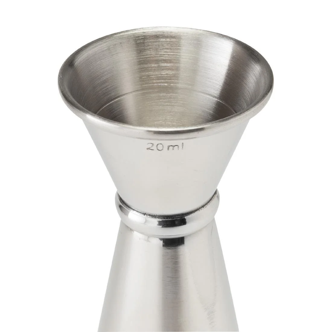 Beaumont Stainless Steel Banded Jigger Measure 20ml/40ml - Image 2