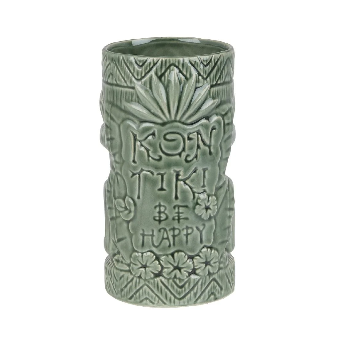 Beaumont Ceramic Kon Tiki Mug Faded Green 630ml - Image 2