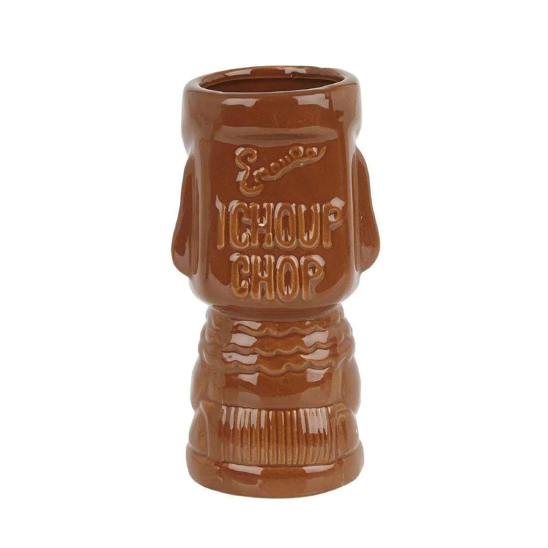 Beaumont Ceramic Molokai Tiki Mug Brown 360ml - Image 2