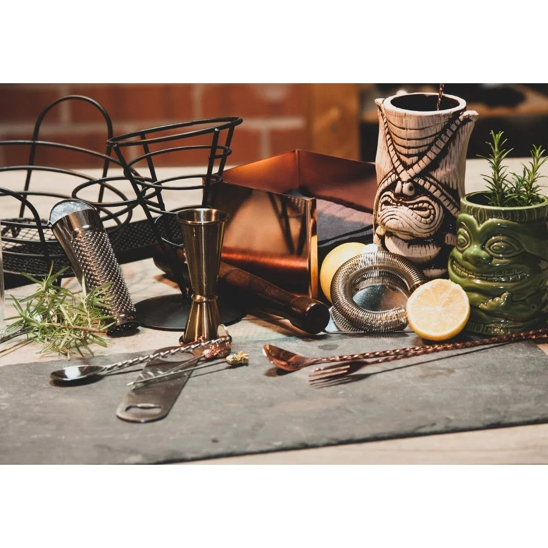 Beaumont Napkin Holder Copper Plated - Image 2