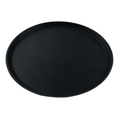 Beaumont Non-Slip Round Tray Black 280mm - Image 4