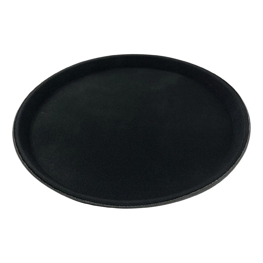 Beaumont Non-Slip Round Tray Black 355mm - Image 1