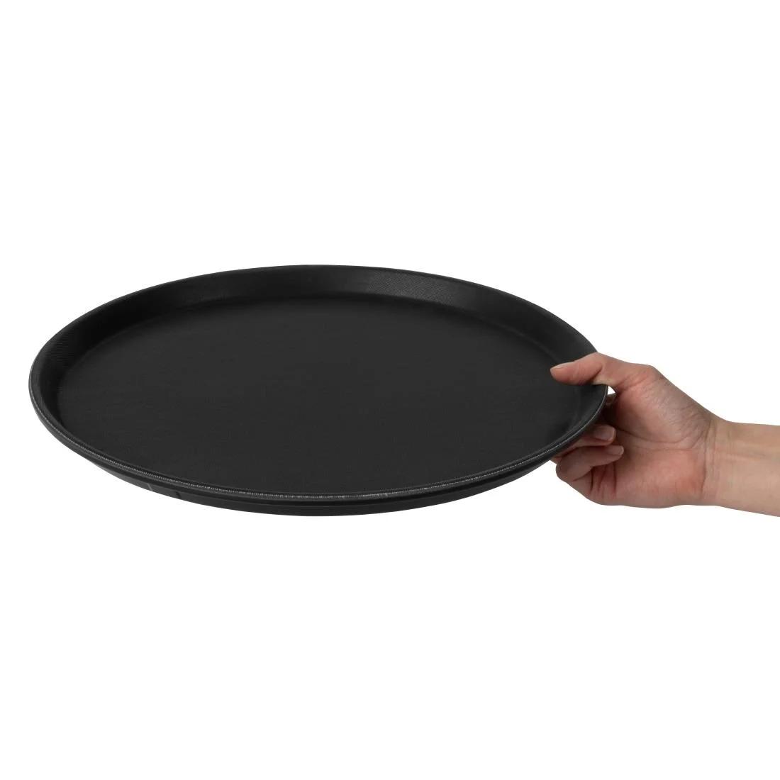Beaumont Non-Slip Round Tray Black 355mm - Image 6