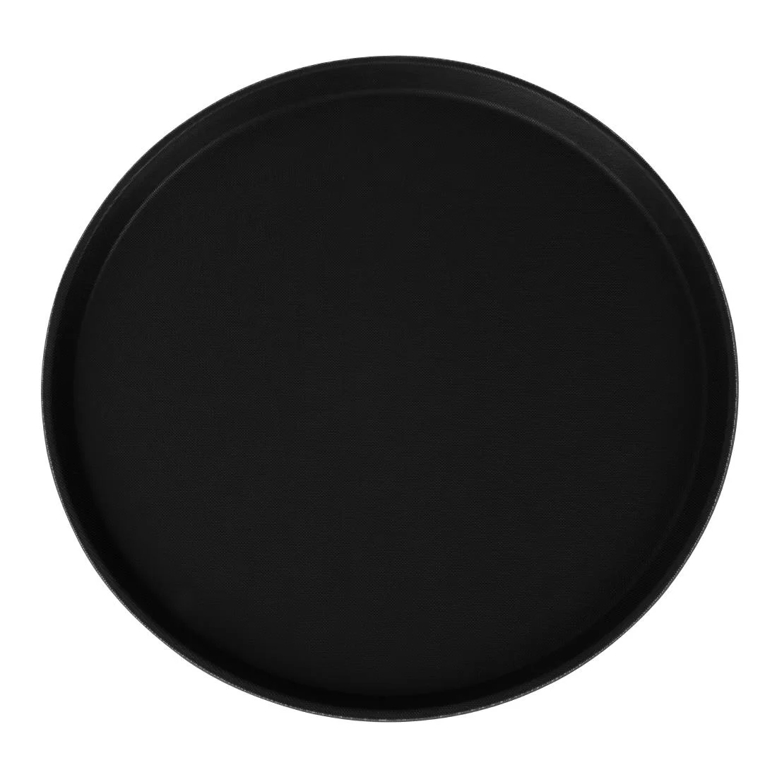 Beaumont Non-Slip Round Tray Black 406mm