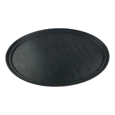 Beaumont Non-Slip Oval Tray Black 685 x 558mm - Image 2