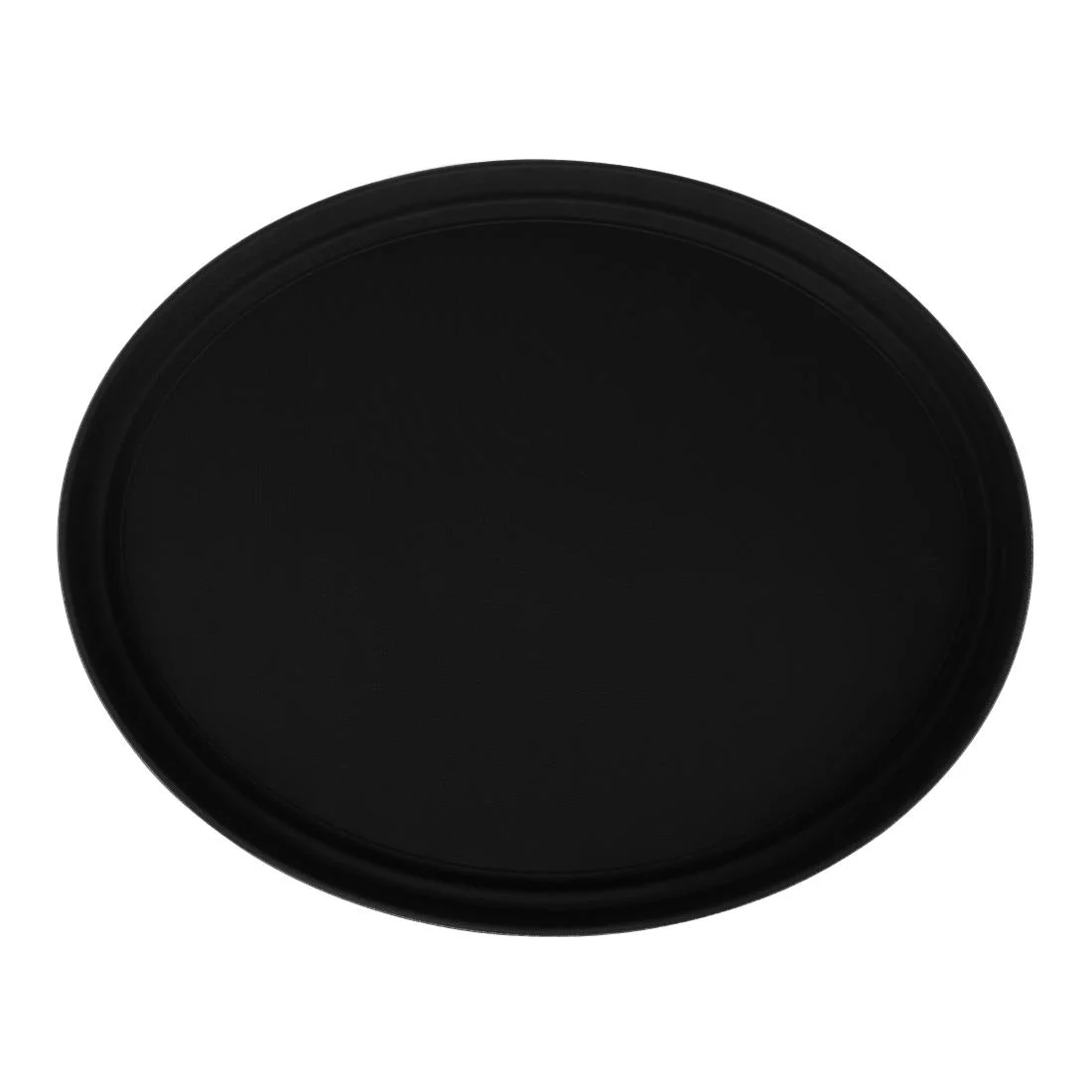 Beaumont Non-Slip Oval Tray Black 685 x 558mm