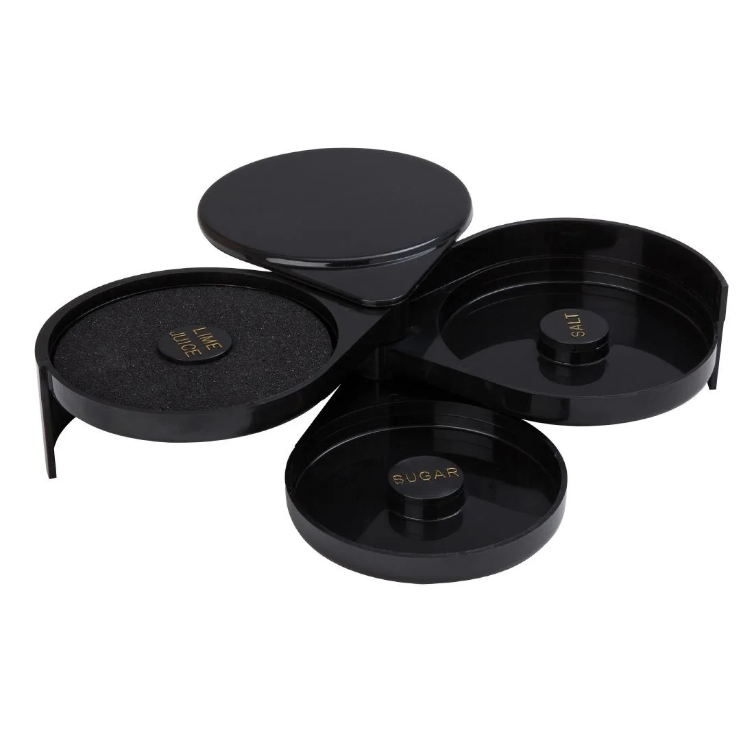 Beaumont Glass Rimmer 3 Tier Black - Image 2