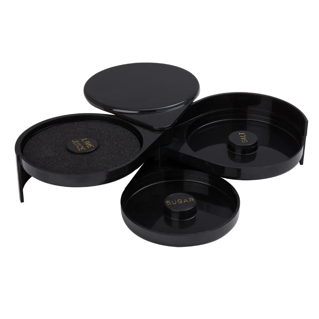 Beaumont Glass Rimmer 3 Tier Black - Image 2