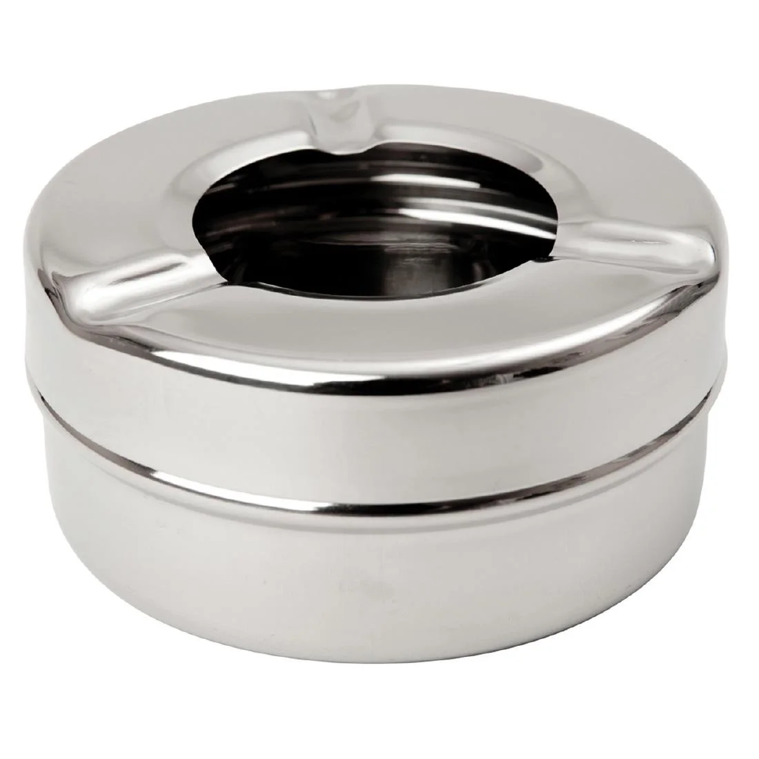 Beaumont Windproof Stainless Steel Ashtray 88mm