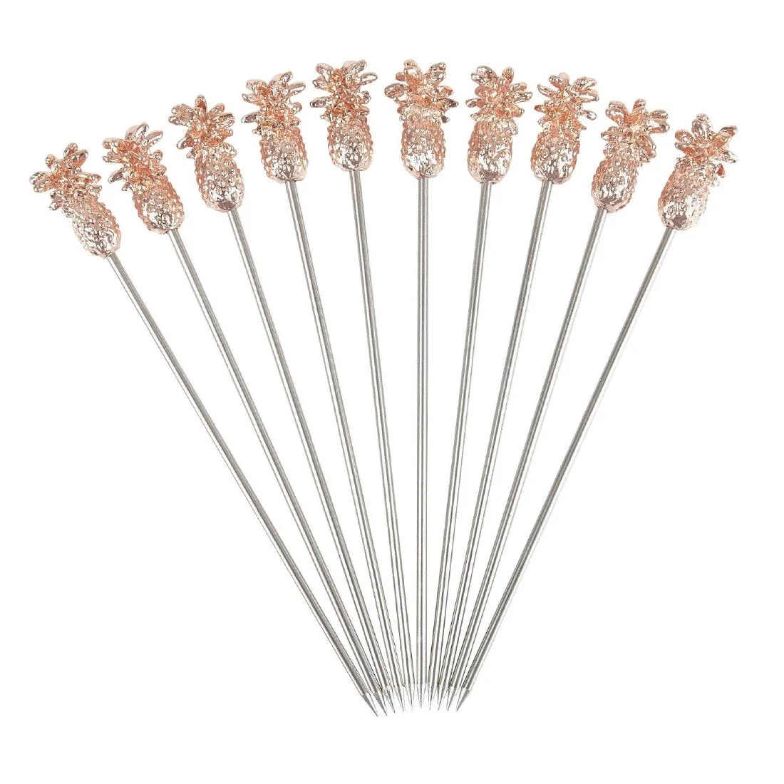 Beaumont Pineapple Garnish Pick Copper Plated (Pack of 10) - Image 4
