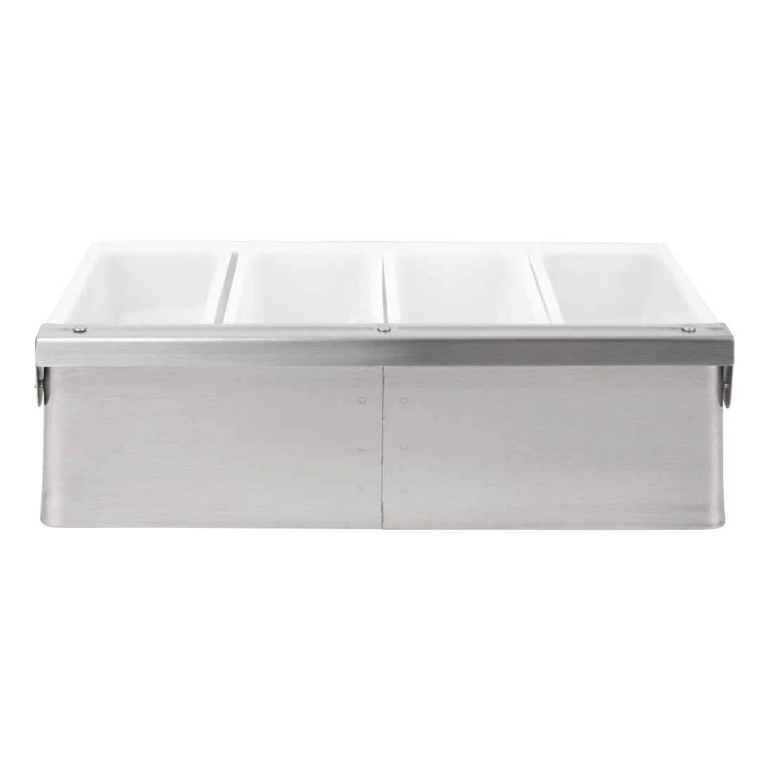 Beaumont 4 Compartment Condiment Holder Stainless Steel - Image 3