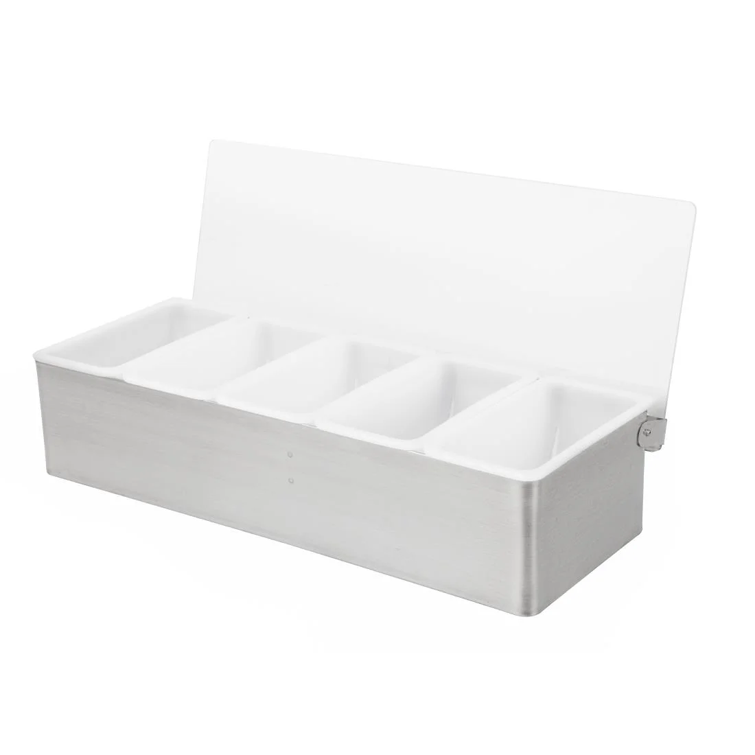 Beaumont 5 Compartment Condiment Holder Stainless Steel - Image 5