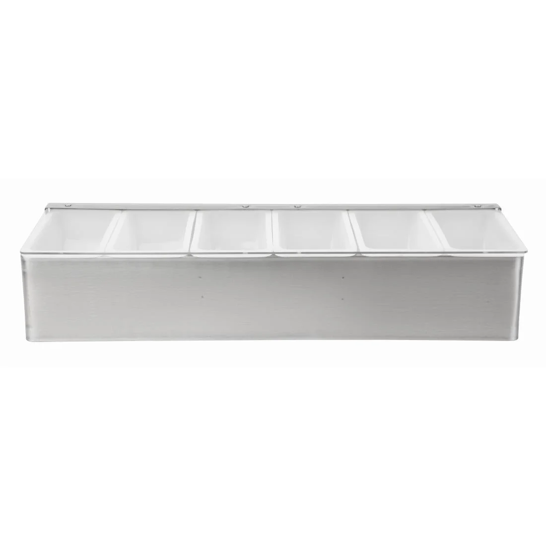 Beaumont 6 Compartment Condiment Holder Stainless Steel - Image 2