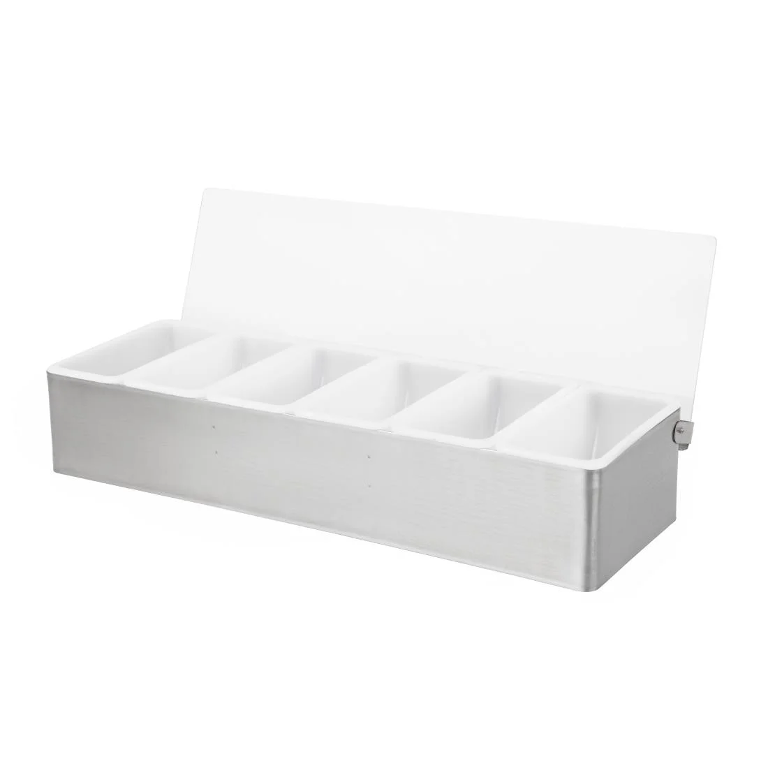 Beaumont 6 Compartment Condiment Holder Stainless Steel - Image 3