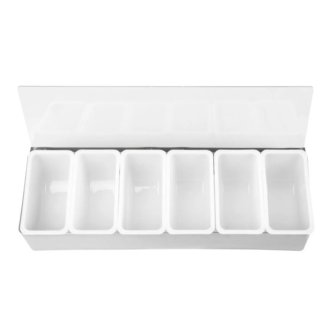 Beaumont 6 Compartment Condiment Holder Stainless Steel - Image 5