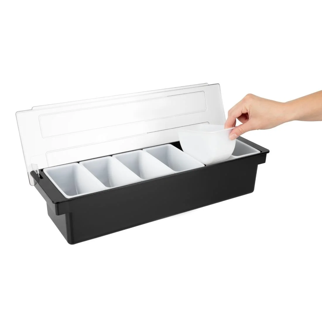 Beaumont 6 Compartment Condiment Holder Black - Image 5