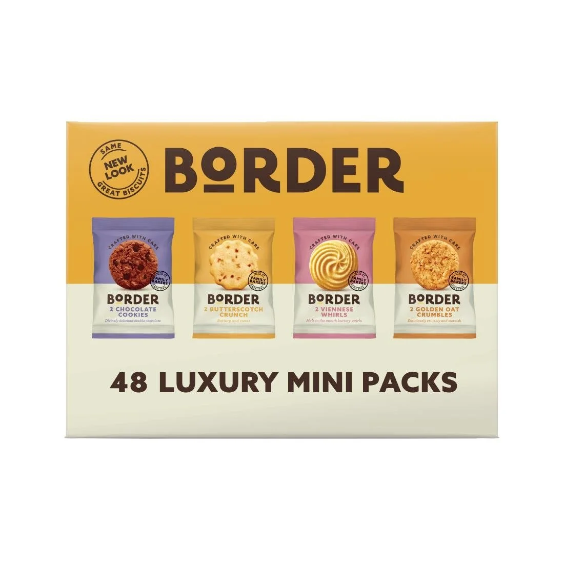 Border Mini-Pack Biscuit Assortment 4 Varieties (48 Twin Packs) - Image 2