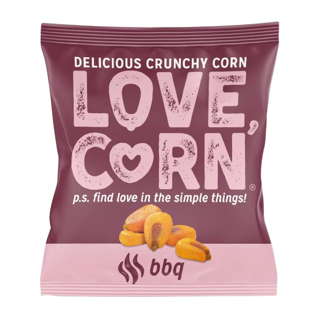 LOVE CORN BBQ Crunchy Corn Snack 20g (24 Pack)