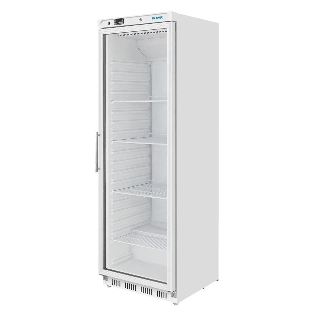 Polar C-Series Upright Display Fridge White 400Ltr - Image 1