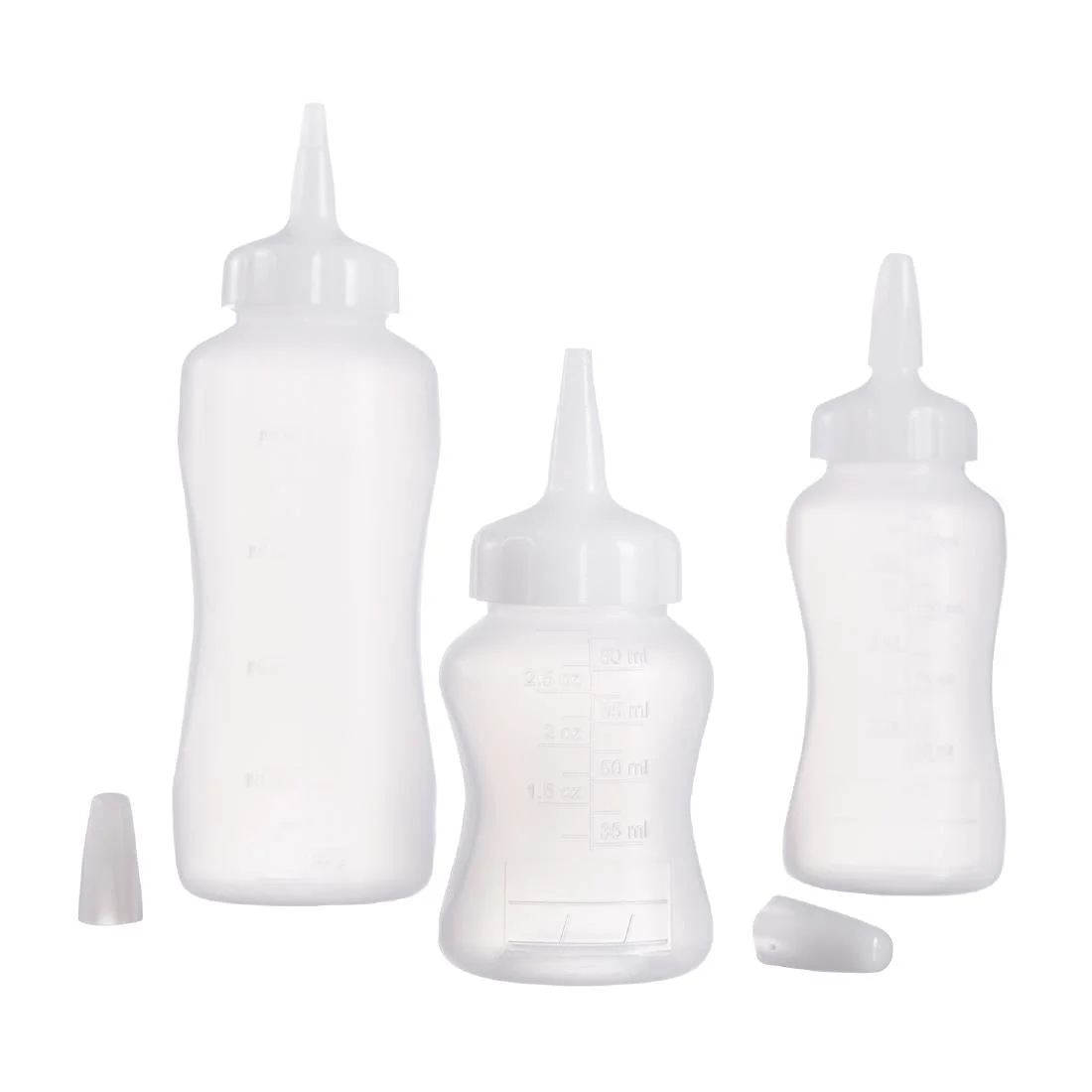 Araven Mini Squeeze Sauce Bottle 90ml White - Image 4