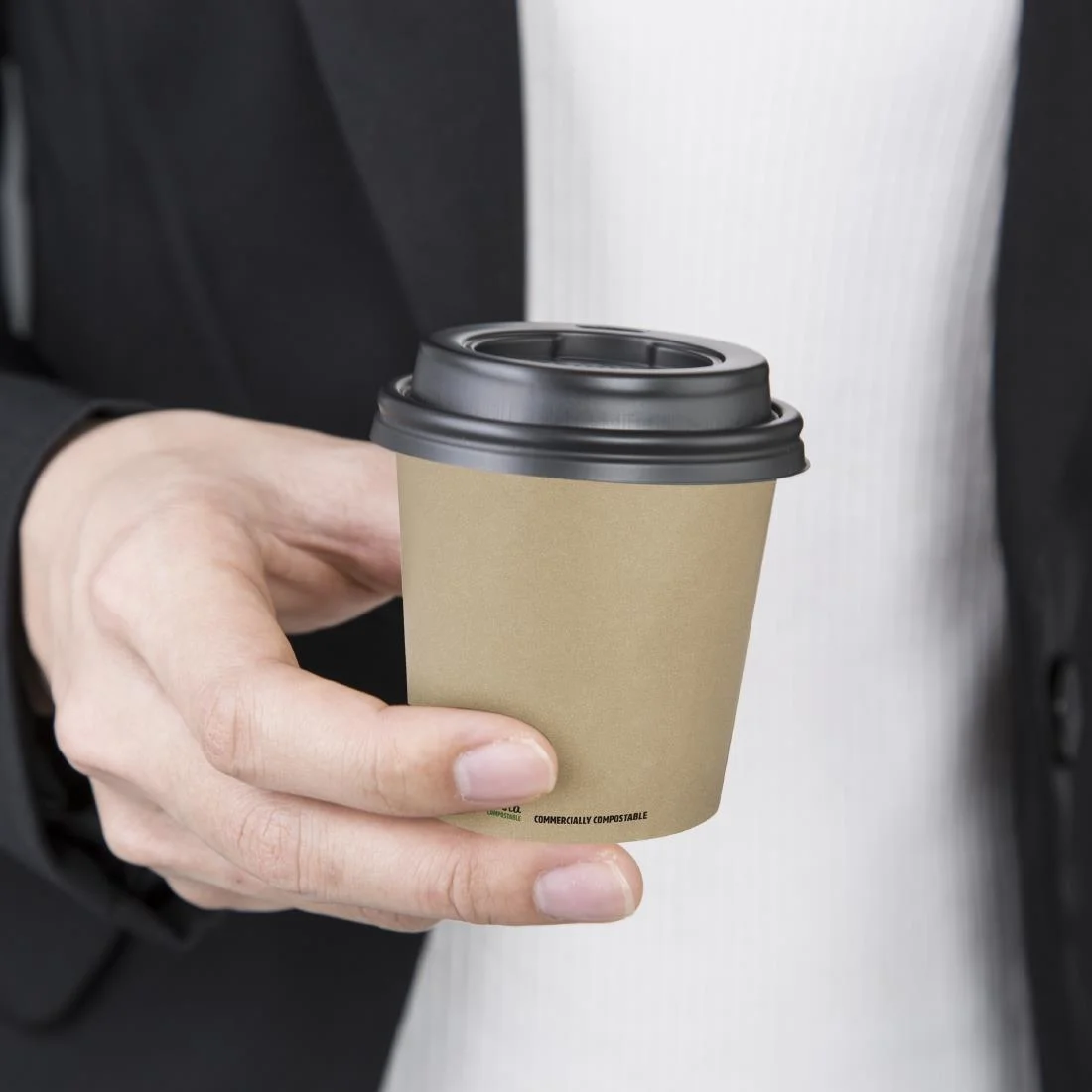 Fiesta Compostable Espresso Cups Single Wall 113ml (Pack of 50) - Image 5