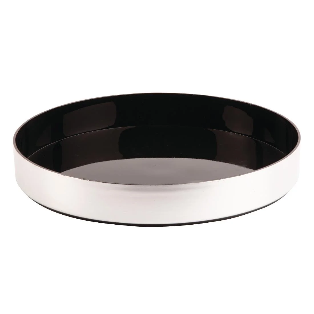 Beaumont Aluminium Round Non-Slip Drinks Tray 330mm - Image 1