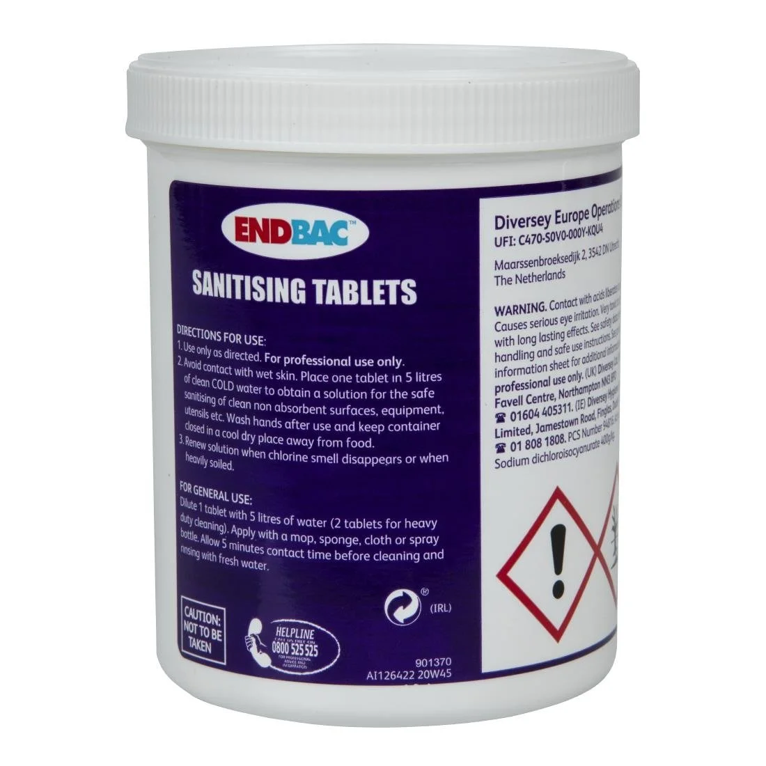 Endbac Sanitising Tablets (230 Pack) - Image 3
