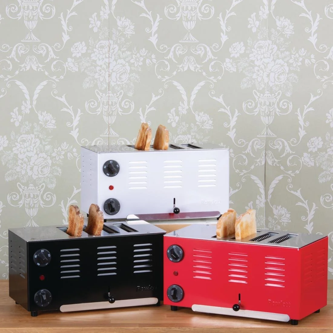 Rowlett Regent 4 Slot Toaster Traffic Red with 2x Additional Elements - Image 5