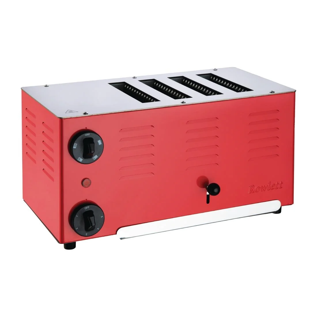 Rowlett Regent 4 Slot Toaster Traffic Red with 2x Additional Elements - Image 1