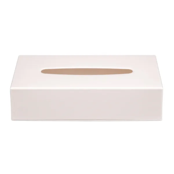 White Rectangular Tissue Holder