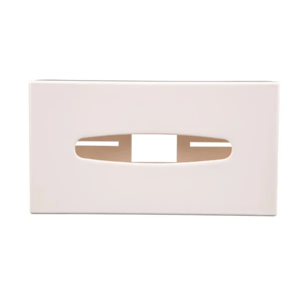 White Rectangular Tissue Holder