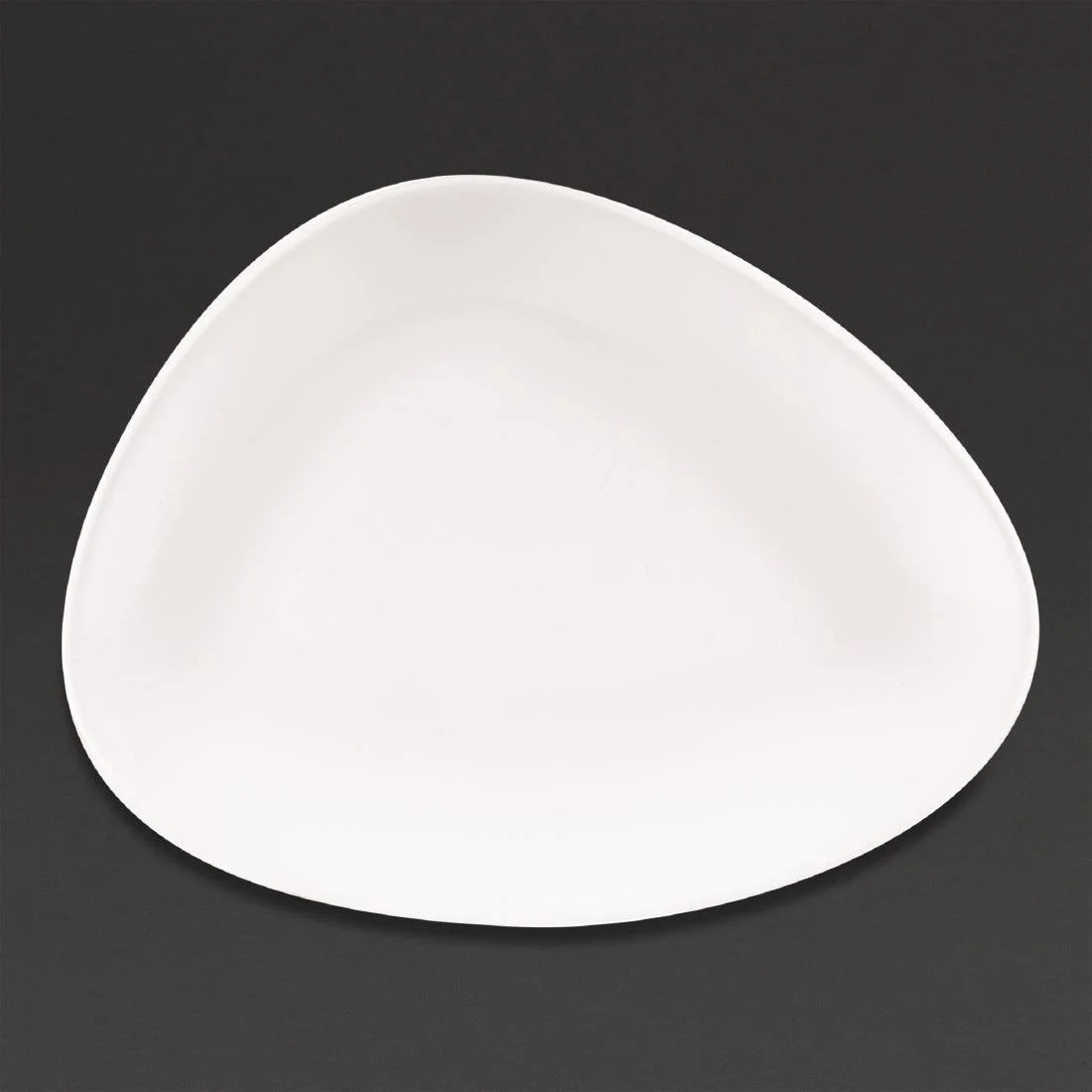 Churchill Lotus Triangular Plates White 260mm (12 Pack)