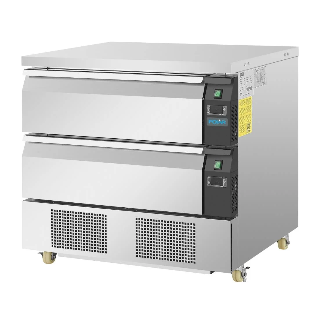Polar U-Series Double Drawer Dual Temperature Counter Fridge Freezer 4xGN - Image 2