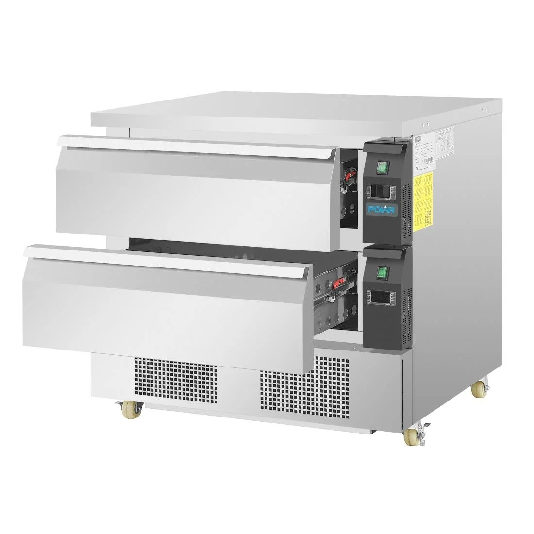 Polar U-Series Double Drawer Dual Temperature Counter Fridge Freezer 4xGN - Image 4