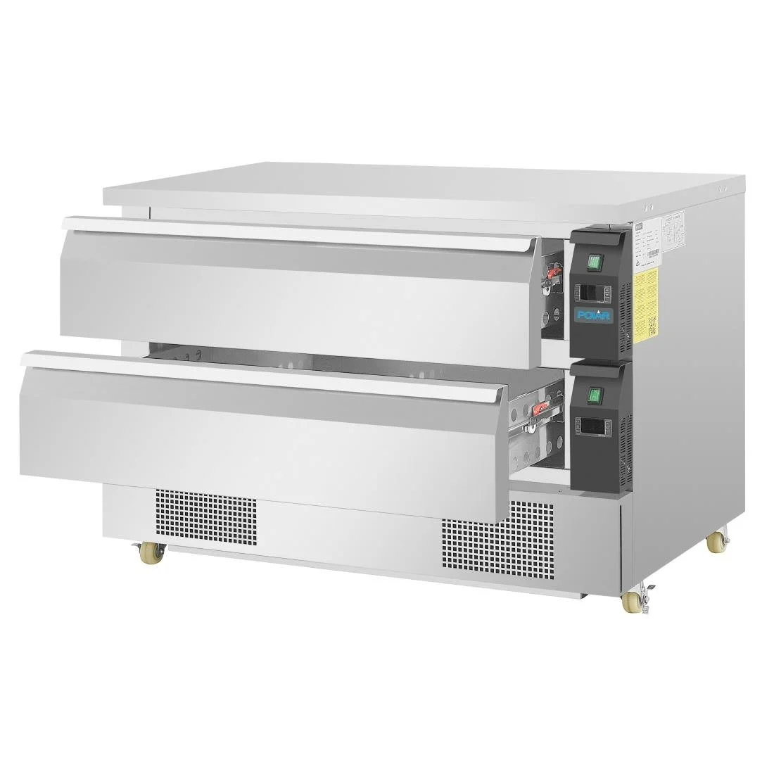 Polar U-Series Double Drawer Dual Temperature Counter Fridge Freezer 6xGN - Image 4