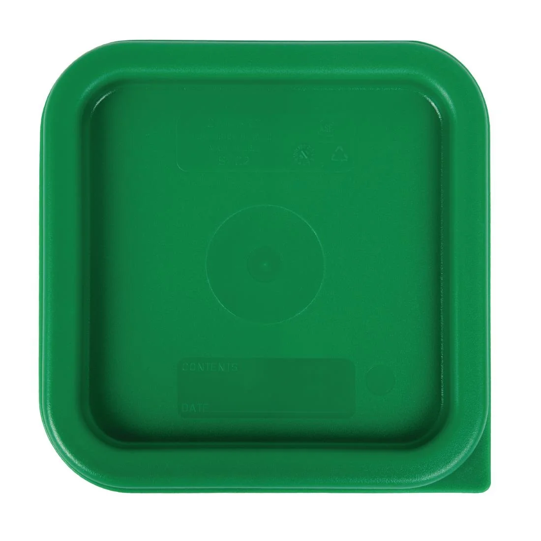 Cambro Camsquare Food Storage Container Lid Green (6 Pack) - Image 3