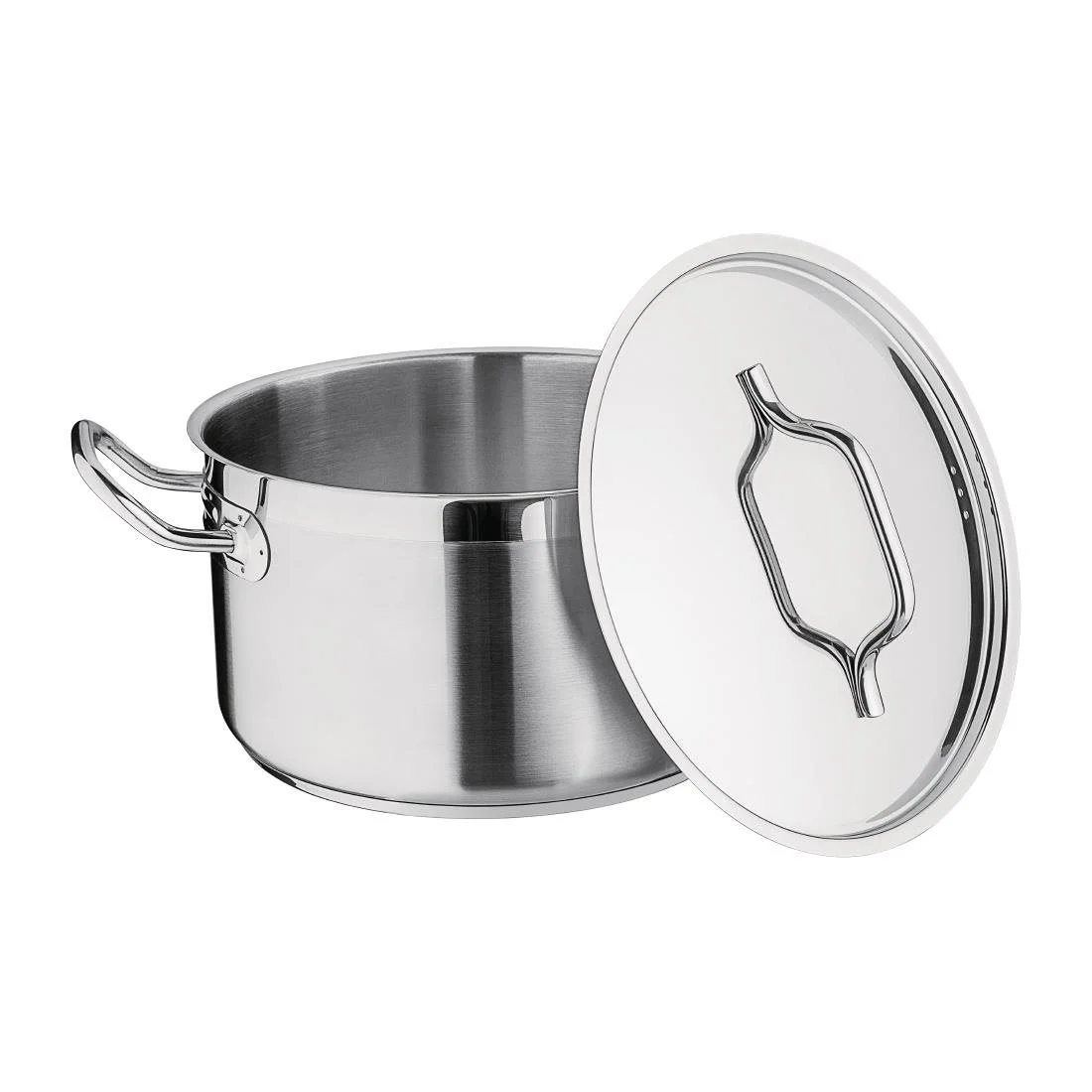 Nisbets Essentials Stainless Steel Stew Pot with Lid 24cm - Image 6