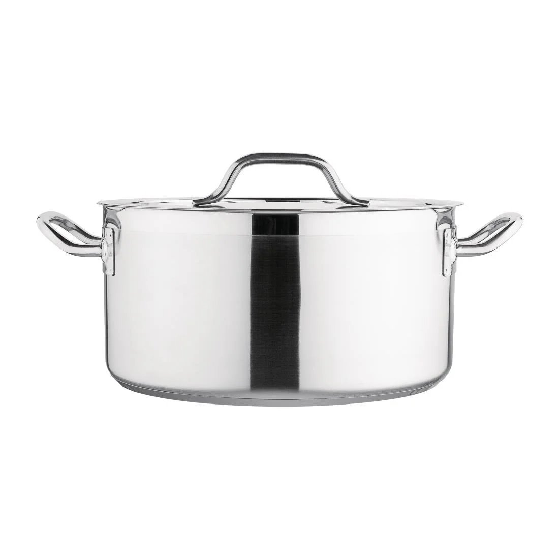Nisbets Essentials Stainless Steel Stew Pot with Lid  32cm - Image 6