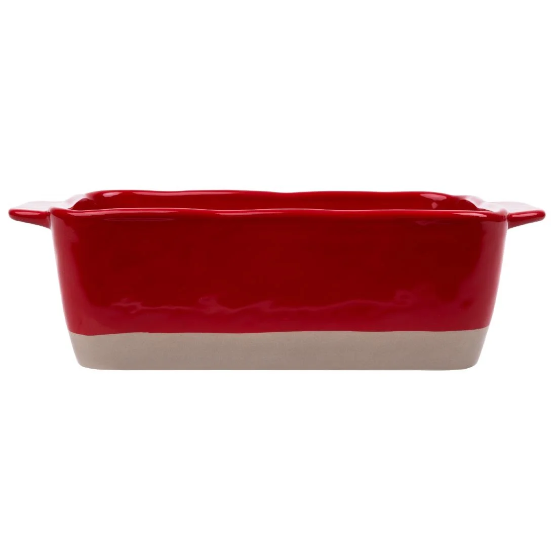 Olympia Red And Taupe Ceramic Roasting Dish ⅓GN - Image 4