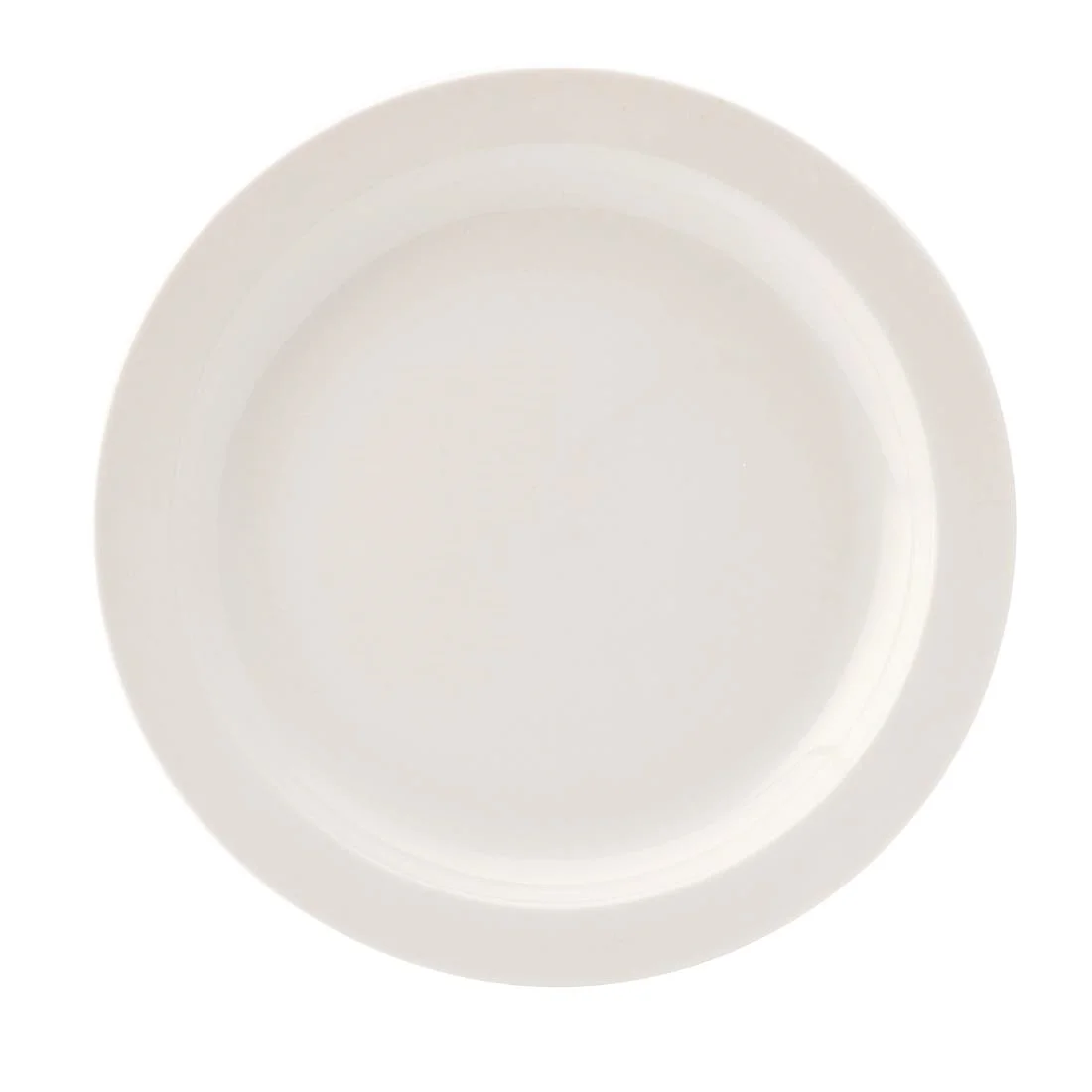 Utopia Pure White Narrow Rim Plates 230mm (24 Pack)