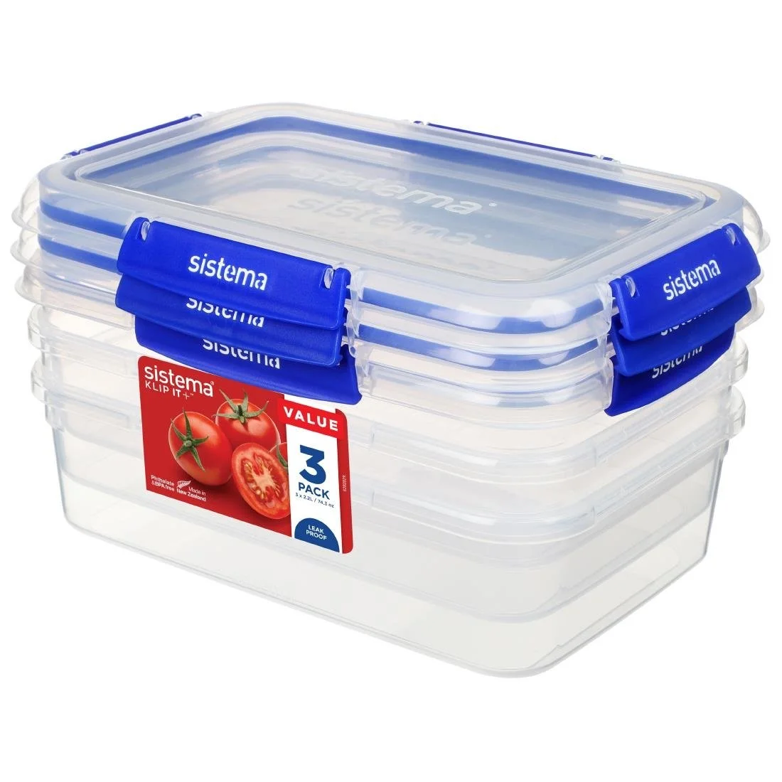 Sistema Klip It Containers 2Ltr (3 Pack) - Image 1