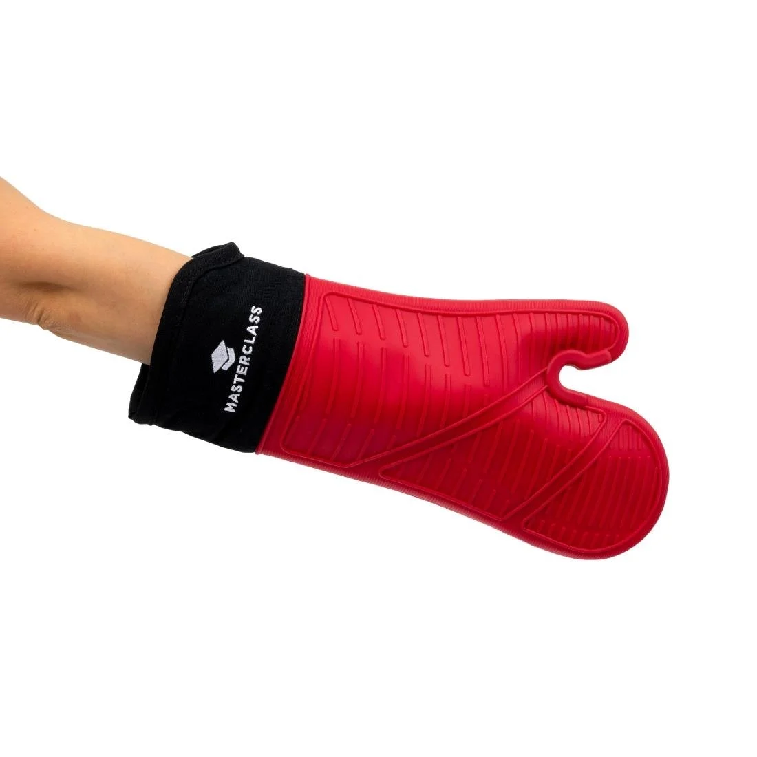 MasterClass Seamless Silicone Oven Mitt with Cotton Sleeve - Image 5