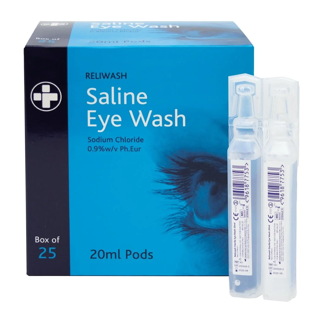 Eye Wash Pods 20ml Box of 25